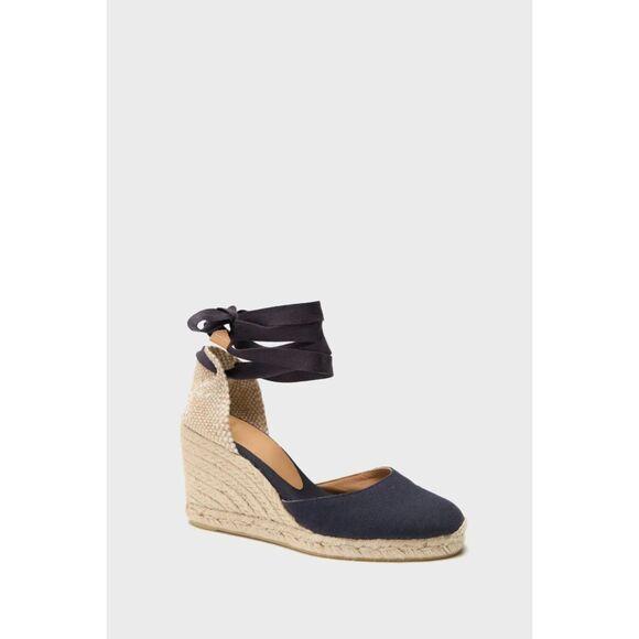 Castaner Carina Wedge Espadrille - Navy 38/7 - Picture 12 of 13
